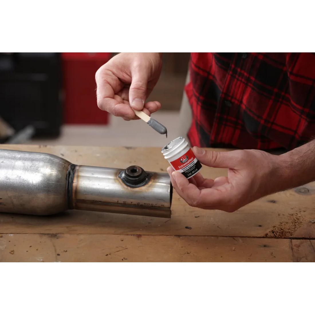 Εποξική Κόλλα J-B WELD EXTREMEHEAT™ PASTE - 3 OZ EPOXY 85gr Σκούρο Γκρι - Image 4