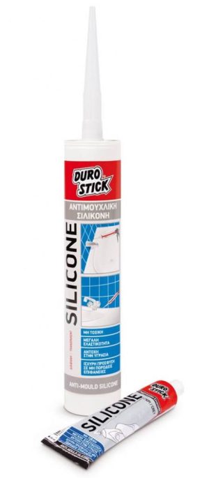 Durostick Silicone Σφραγιστική Σιλικόνη Αντιμουχλική Διάφανη 80ml